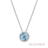 December - Blue Topaz/Silver