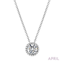 Load image into Gallery viewer, April Birthstone Necklace-BN001DAP

