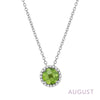 August - Peridot/Silver