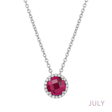 Load image into Gallery viewer, July Birthstone Necklace-BN001RBP
