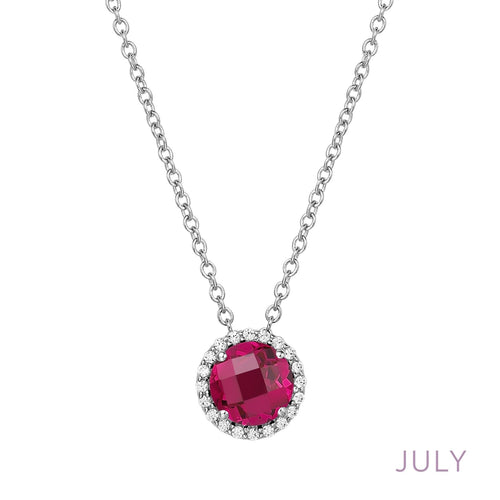 July Birthstone Necklace-BN001RBP