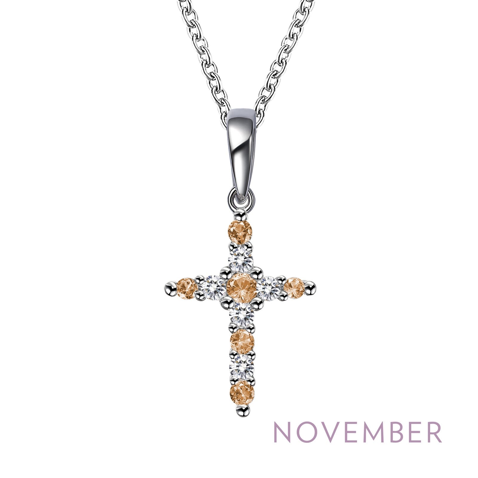 November Birthstone Necklace-BP001YTP