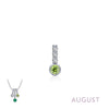 August - Peridot/Silver