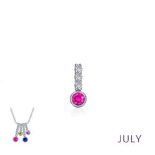 Load image into Gallery viewer, July Birthstone Love Pendant-BP002RBP
