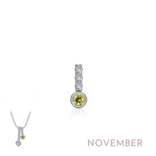 Load image into Gallery viewer, November Birthstone Love Pendant-BP002YTP
