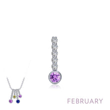 Load image into Gallery viewer, February Birthstone Love Pendant-BP003AMP
