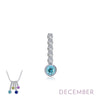 December - Blue Topaz/Silver