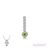 August - Peridot/Silver