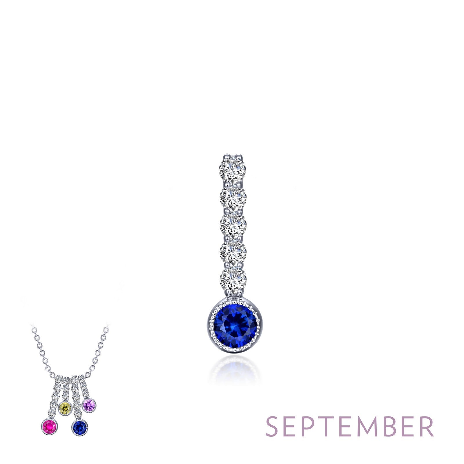 September Birthstone Love Pendant-BP003SAP