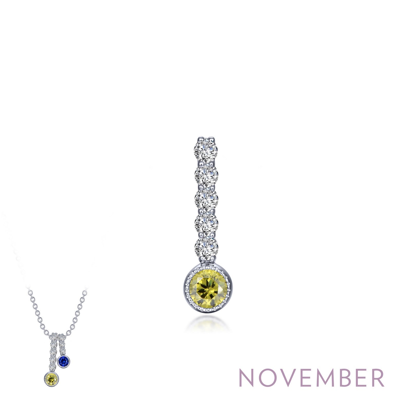 November Birthstone Love Pendant-BP003YTP