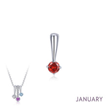 Load image into Gallery viewer, January Birthstone Love Pendant-BP004GNP
