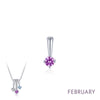 February - Amethyst/Silver