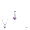 June - Alexandrite/Silver