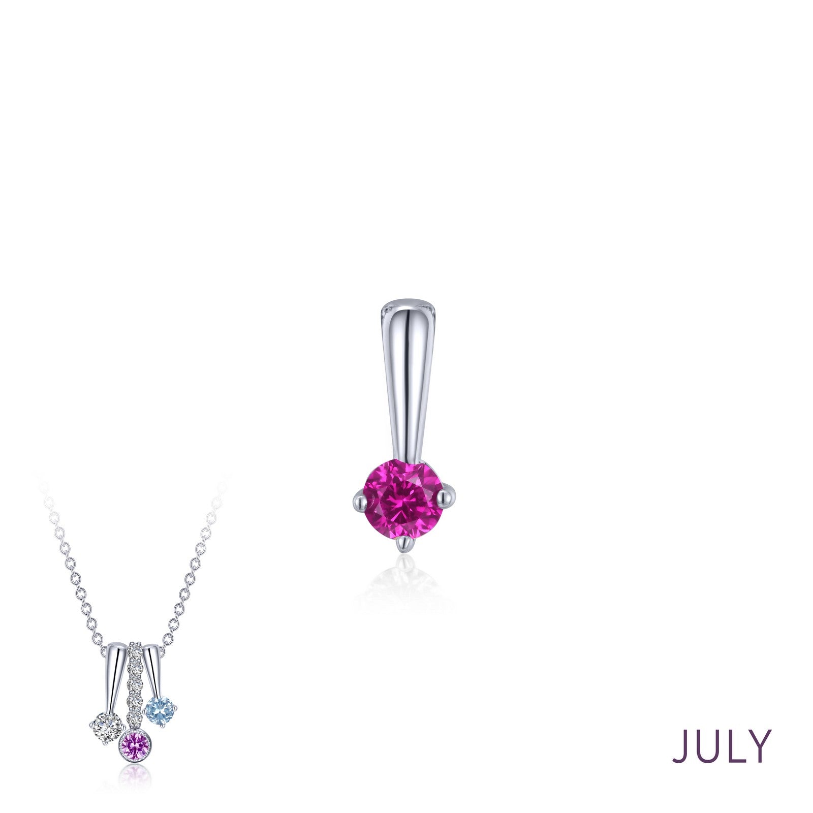 July Birthstone Love Pendant-BP005RBP