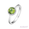 August - Peridot/Silver