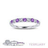 February - Amethyst/Silver