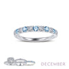 December - Blue Topaz/Silver