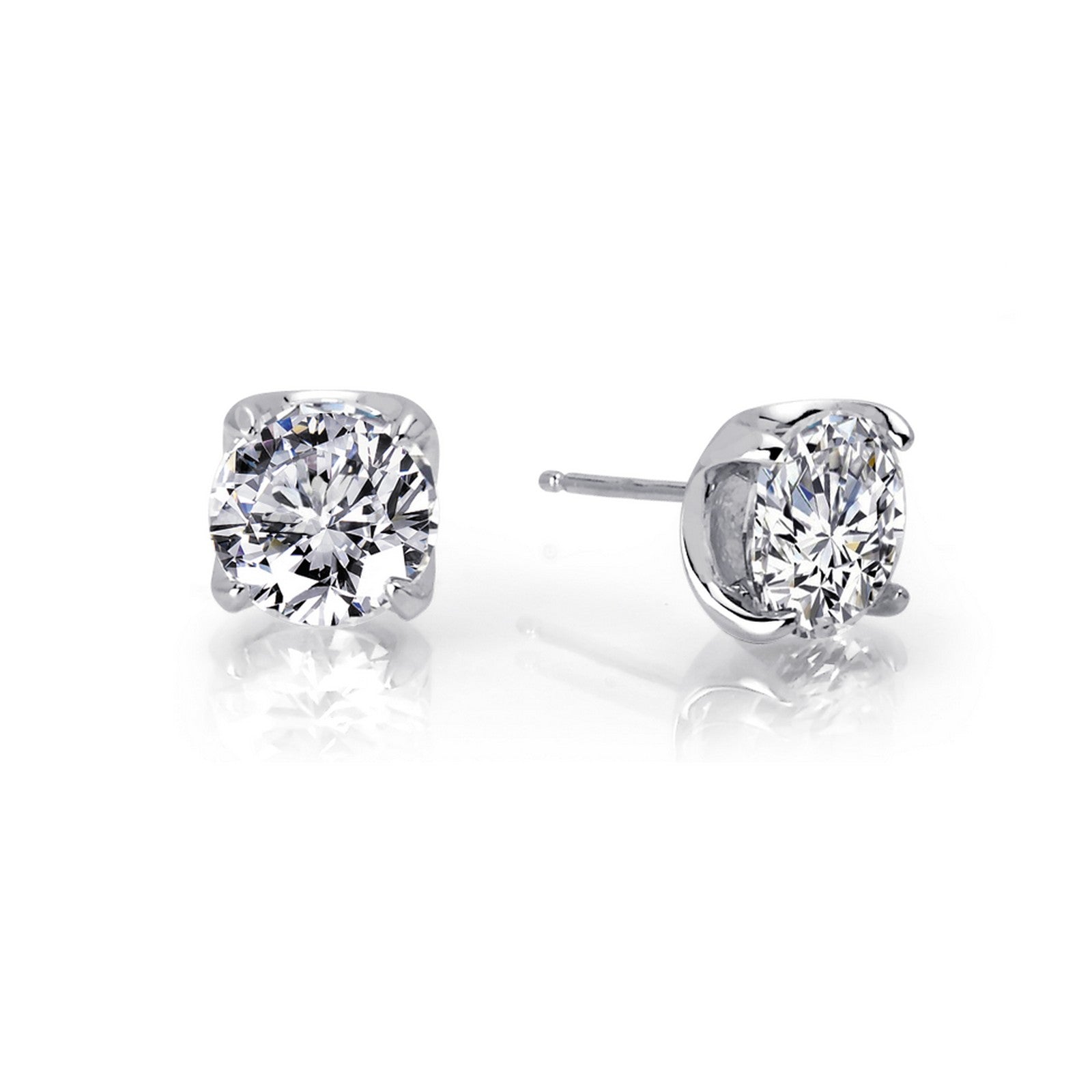 3.5 CTW Solitaire Stud Earrings-E0104CLP