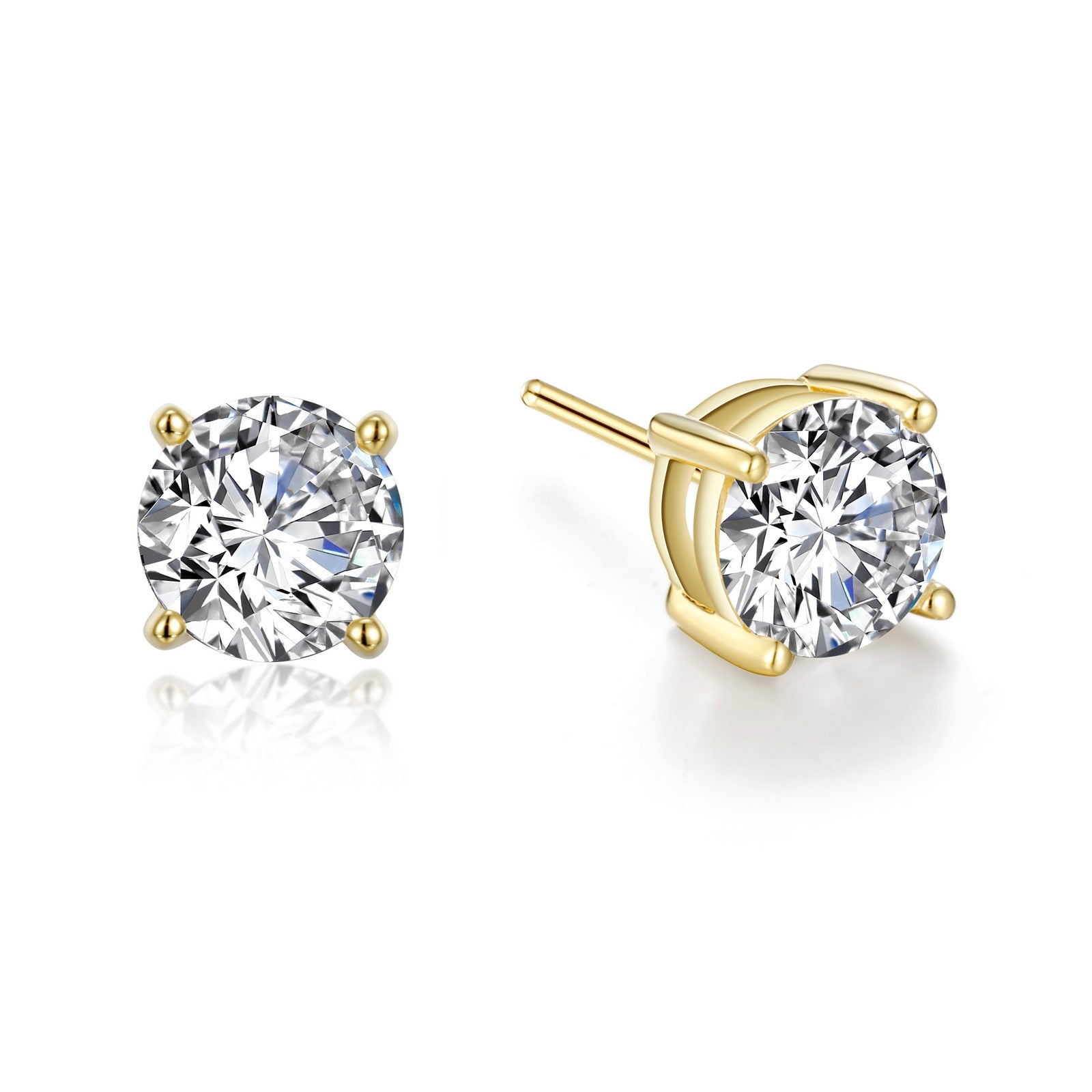 4 CTW Solitaire Stud Earrings-E0110CLG