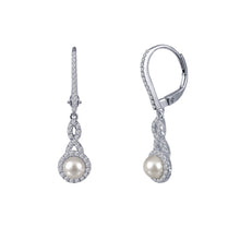 Load image into Gallery viewer, Cultured Freshwater Pearl Earrings-E0196CLP
