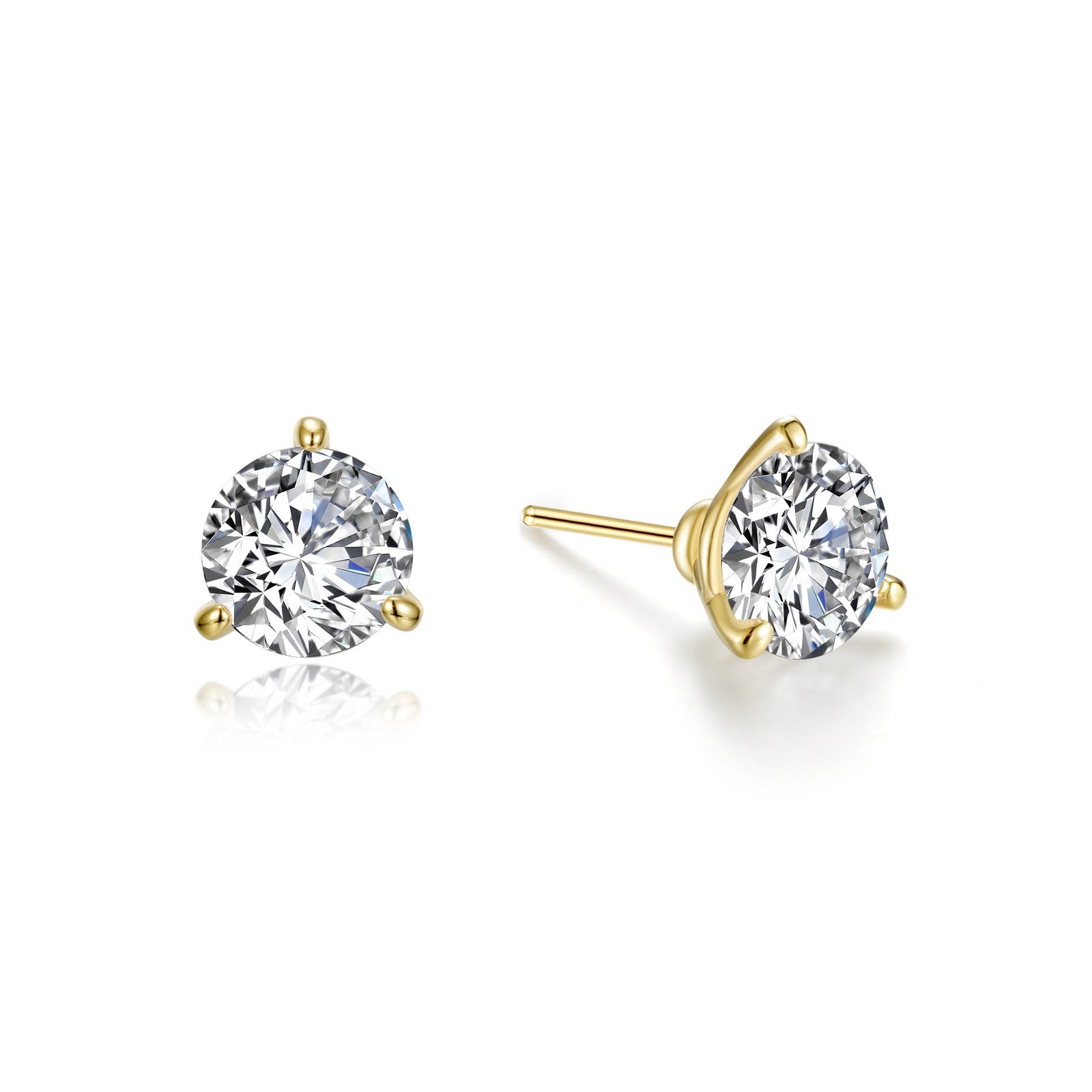 2 CTW Solitaire Stud Earrings-E0205CLG