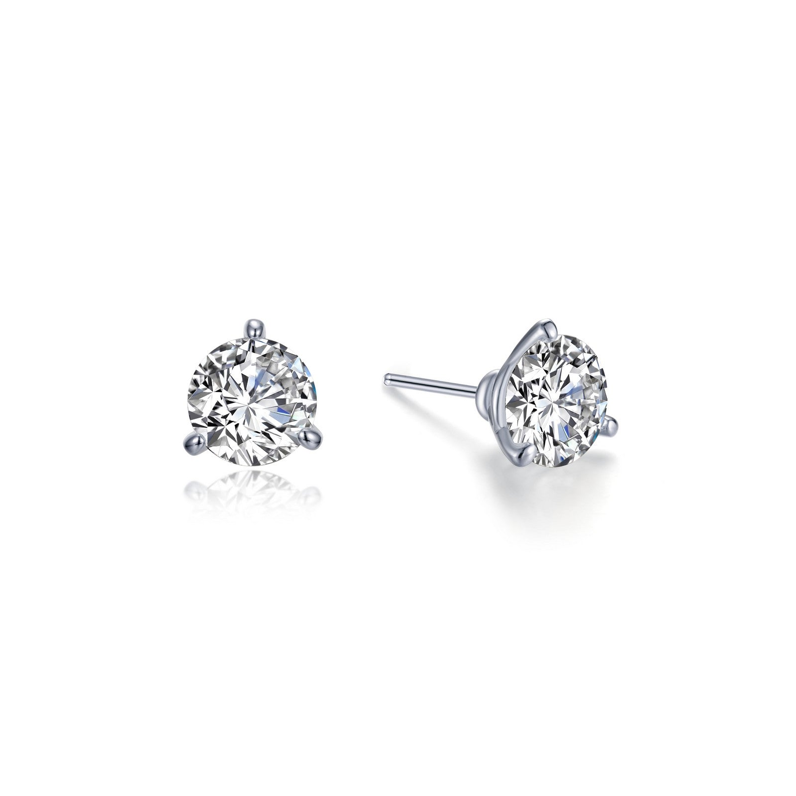 1 CTW Solitaire Stud Earrings-E0206CLP
