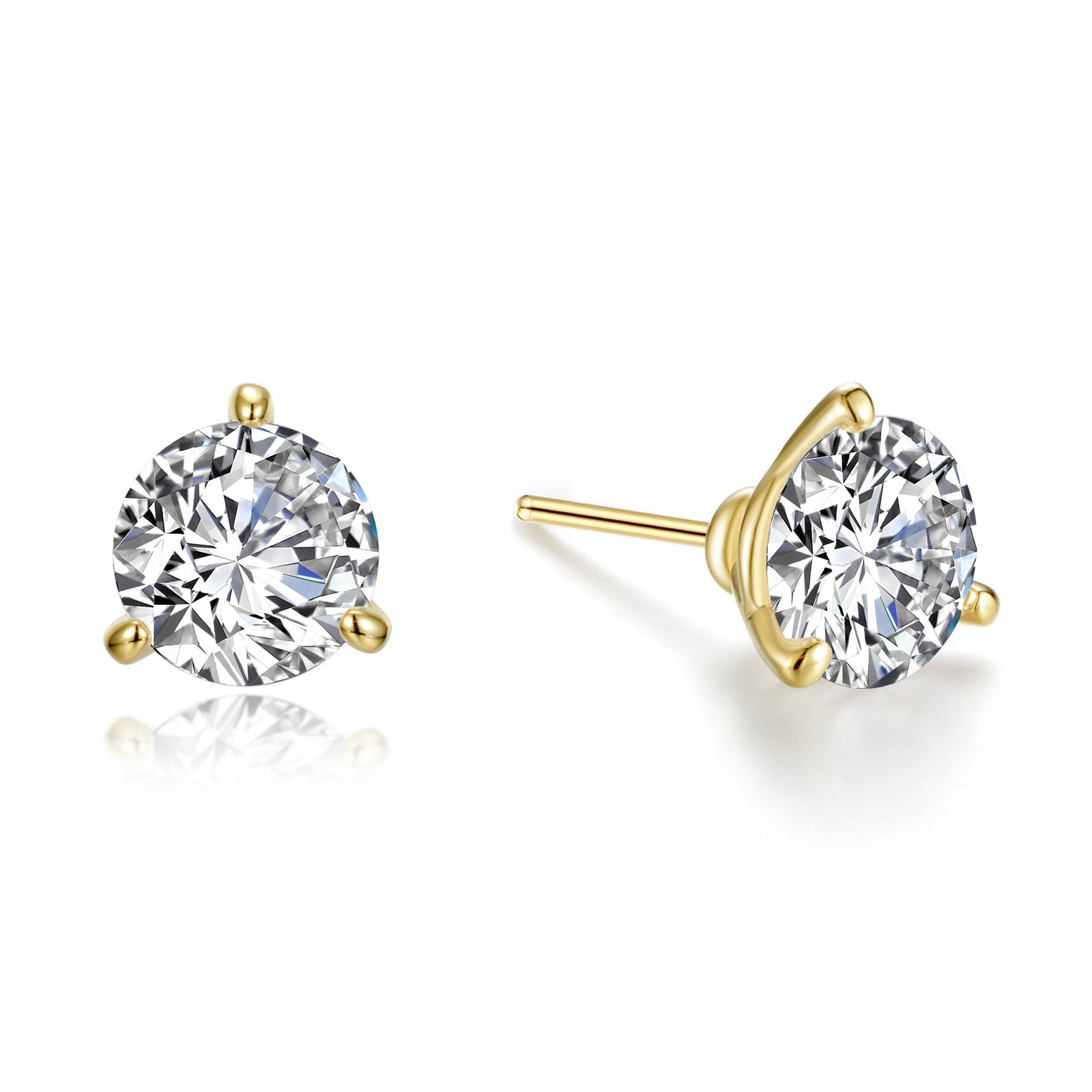 4 CTW Solitaire Stud Earrings-E0207CLG