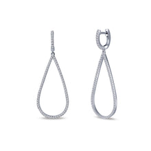Load image into Gallery viewer, Pave Dangle Earrings-E0217CLP
