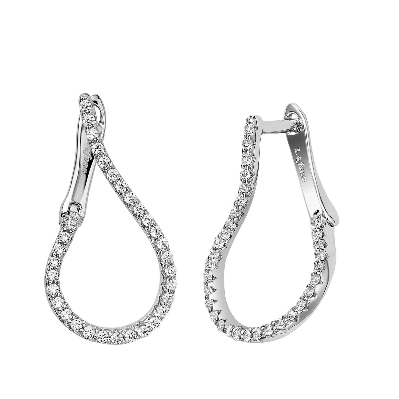Infinity Hoop Earrings-E0241CLP