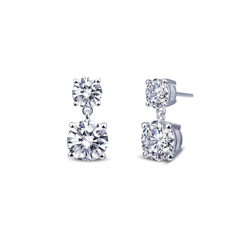 Dangle Stud Earrings-E0257CLP