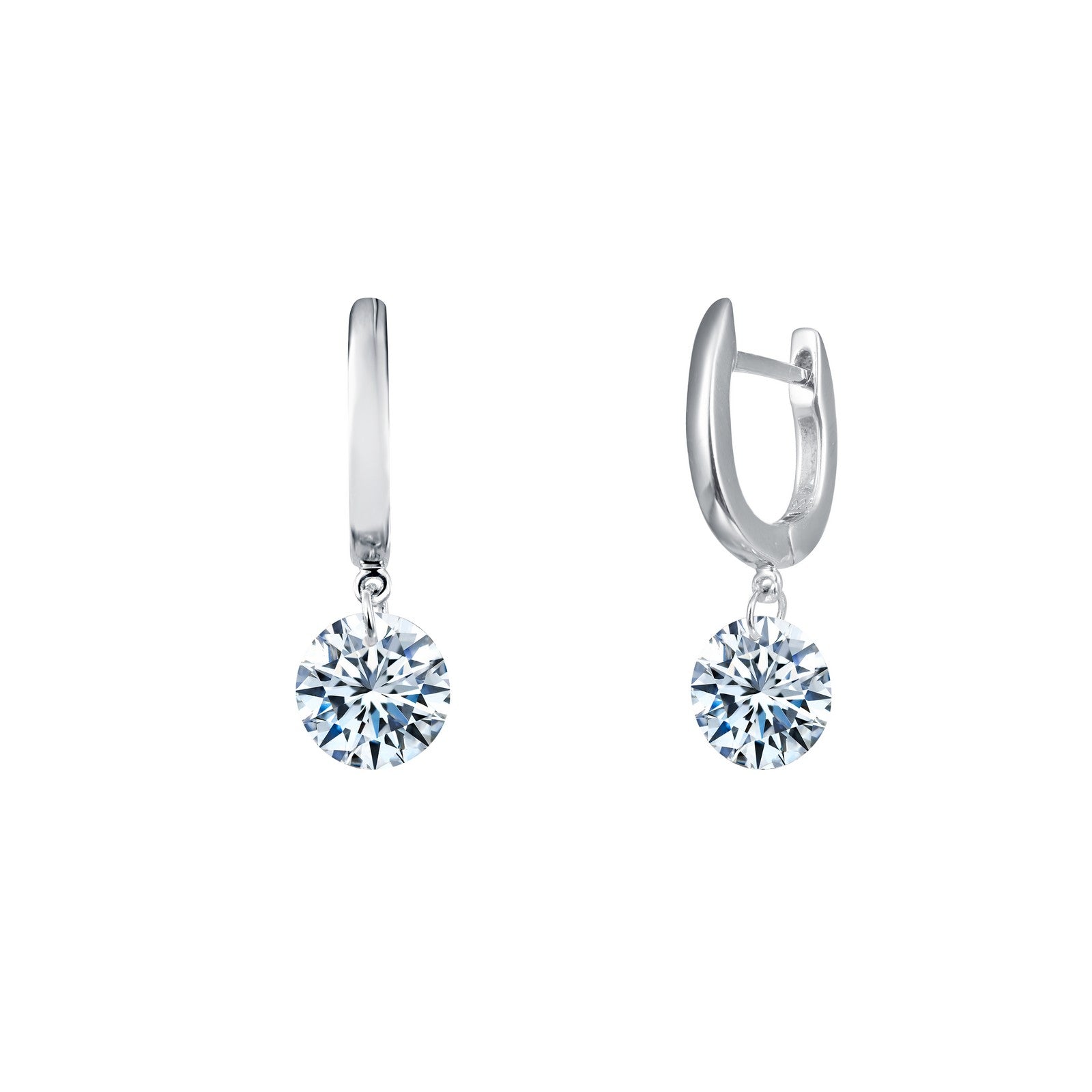 4 CTW Frameless Drop Solitaire Earrings-E0271CLP