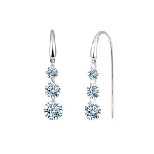 Load image into Gallery viewer, 2.4 CTW Frameless Dangle Earrings-E0275CLP
