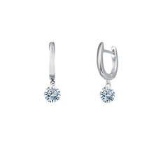 Load image into Gallery viewer, 2 CTW Frameless Drop Solitaire Earrings-E0303CLP
