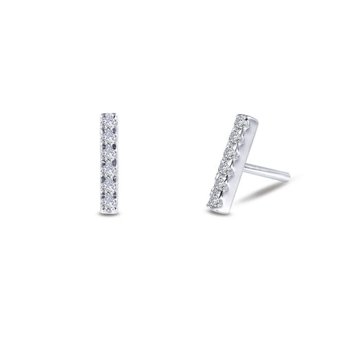 Mini Vertical Bar Stud Earrings-E0315CLP