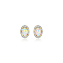 Load image into Gallery viewer, Vintage Inspired Oval Stud Earrings-E0323OPG
