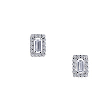 Load image into Gallery viewer, 0.52 CTW Halo Stud Earrings-E0325CLP
