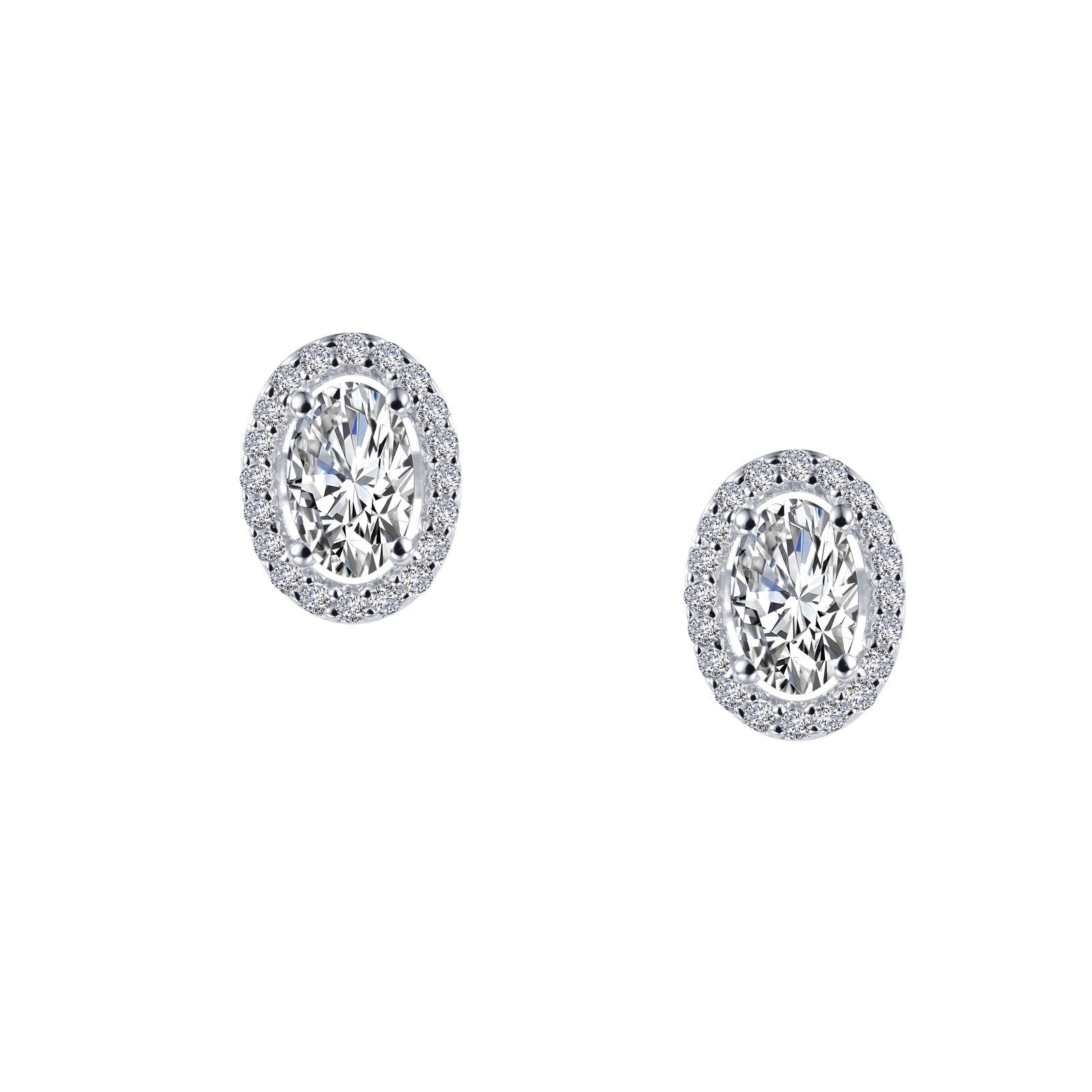 1.26 CTW Halo Stud Earrings-E0326CLP