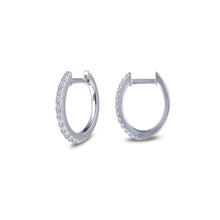 Load image into Gallery viewer, 10 mm x 11 mm Oval Huggie Hoop Earrings-E0345CLP
