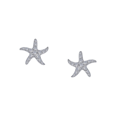 Starfish Stud Earrings-E0428CLP