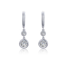 Load image into Gallery viewer, Bezel-Set Drop Earrings-E0467CLP
