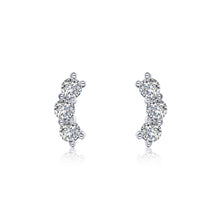 Load image into Gallery viewer, 3-Stone Stud Earrings-E0468CLP
