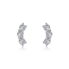 Load image into Gallery viewer, 3-Stone Stud Earrings-E0468CLP
