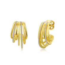 Load image into Gallery viewer, Multi-Row Hoop Earrings-E0486CLG
