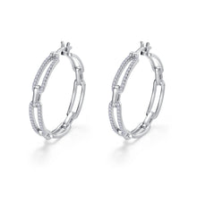 Load image into Gallery viewer, Paperclip Hoop Earrings-E0511CLP
