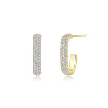 Load image into Gallery viewer, Paperclip Hoop Earrings-E0531CLG
