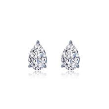 Load image into Gallery viewer, 4 CTW Pear-Shaped Solitaire Stud Earrings-E0545CLP

