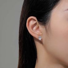 Load image into Gallery viewer, 4 CTW Pear-Shaped Solitaire Stud Earrings-E0545CLP
