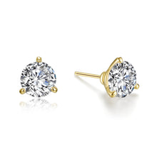 Load image into Gallery viewer, 3 CTW Martini Solitaire Stud Earrings-E0562CLG
