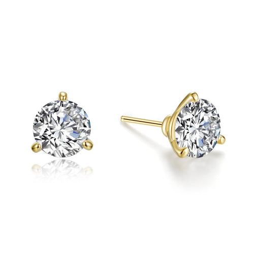 3 CTW Martini Solitaire Stud Earrings-E0562CLG