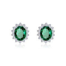 Load image into Gallery viewer, 6.2 CTW Halo Stud  Earrings-E0574CEP
